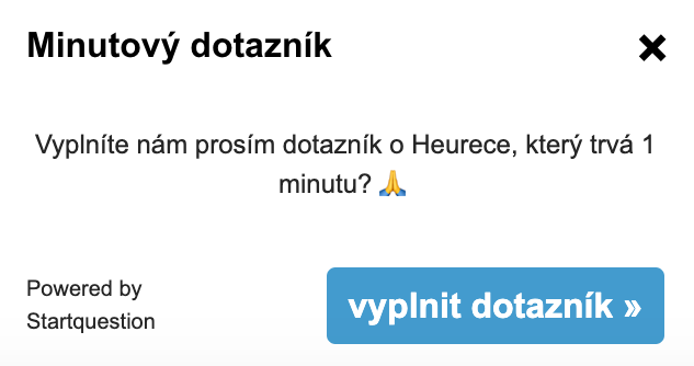 Obrázek 2: Úvodní stránka dotazníku, kde se nejdřív ptáme na souhlas s položením otázek